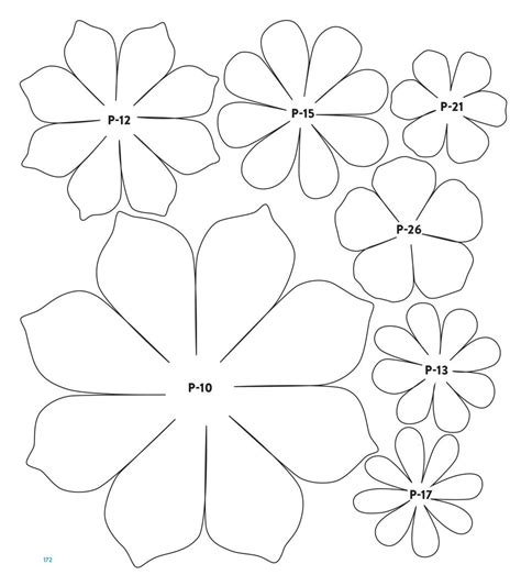 Printable Free Paper Flower Petal Templates Addictionary 091 Artofit