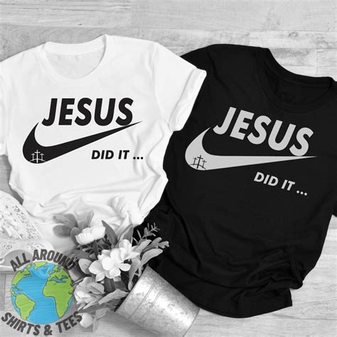 Jesus Did It Shirt Jesus Christian Shirt God Church Bible Adult Mens