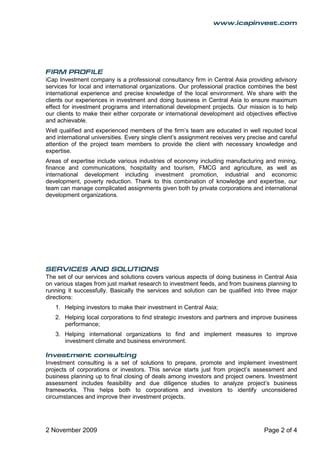 icap investment