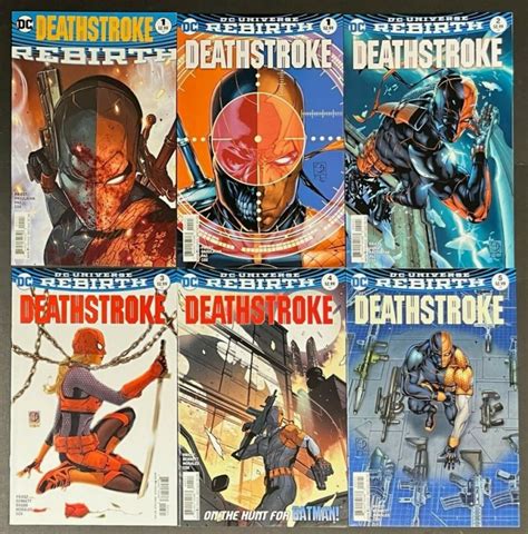 Deathstroke Rebirth 1 Deathstroke 2016 S 1 2 3 4 5 Lot Of 6 Nm
