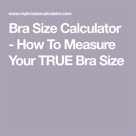 How To Calculate Bra Size Artofit