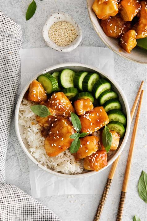 Easy Honey Garlic Chicken Rice Bowls L A Farmgirl S Dabbles