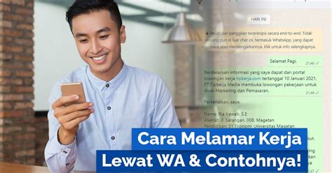 8 Cara Melamar Kerja Lewat WA Dan Contohnya