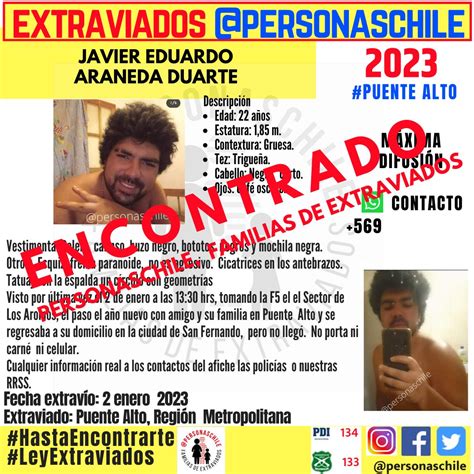 Personas Extraviadas 🇨🇱leyextraviados On Twitter Rt Chilebio