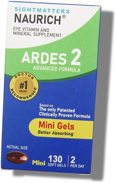 Naurich AREDS 2 Suplemento De Vitamina Y Mineral Para Ojos Contiene