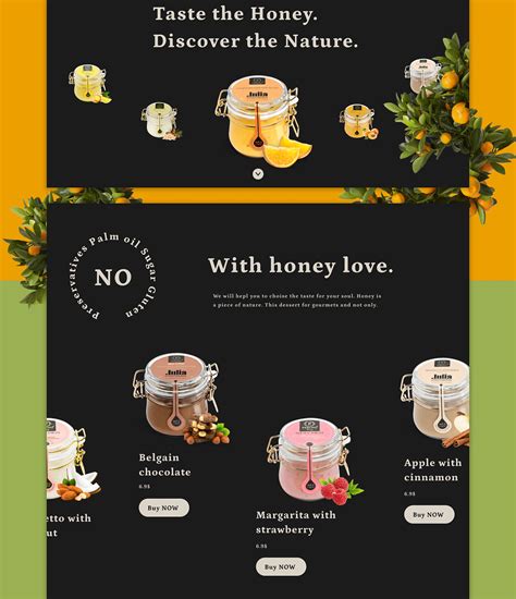 Website Peroni Honey on Behance