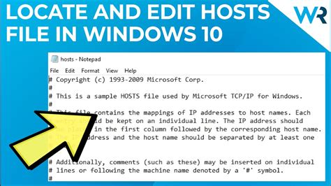 How To Locate And Edit The Hosts File In Windows Youtube