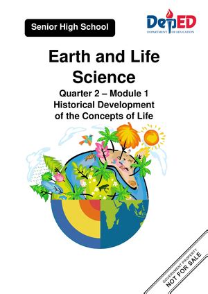 8 Q1 Earth And Life Science EARTH And LIFE SCIENCE First Quarter