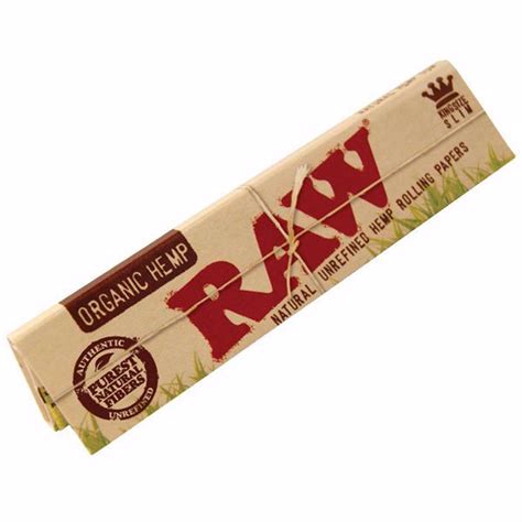 Raw Organic Hemp King Size Slim Rolling Papers Rolling Ace