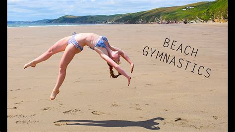 Gymnastics At The Beach Youtube