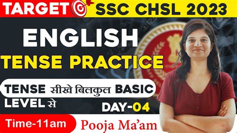 Ssc Chsl English Tense Practice Day By Pooja Ma Am Ssc Chsl