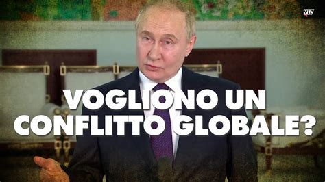 Vladimir Putin Gli Stati Uniti Vogliono Un Conflitto Globale YouTube