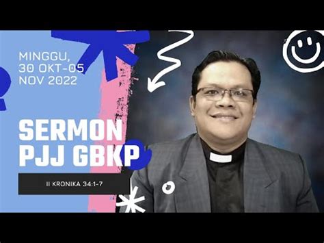 Sermon Pjj Gbkp Minggu Ini Okt Nov Ndalanken Si Ngena