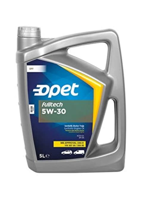 Opet Fulltech 5W-30 Partiküllü Motor Yağı 5 L Fiyatları ve Özellikleri