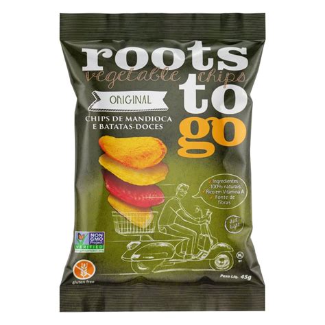 Chips De Mandioca E Batatas Doces Original Vegetable Chips Roots To Go