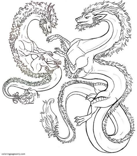 Hydra Dragon Pages Coloring Pages