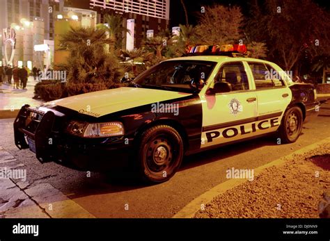 Ford Crown P71 Victoria Police Interceptor Sits On The Strip In Las