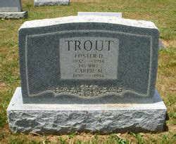 Foster Dewette Trout M Morial Find A Grave