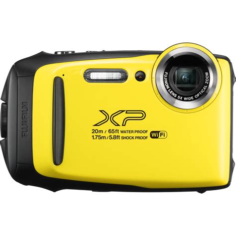 Fujifilm Finepix Xp Waterproof Action Camera Yellow Walmart