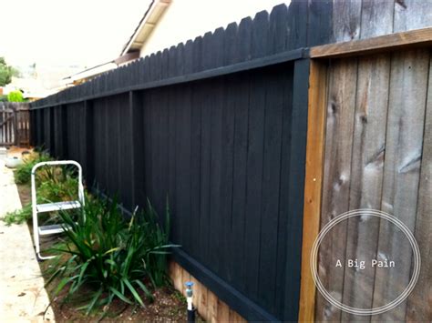 Dark Fence Stain We Also Got To Work On Staining The 150 Feet Of Back