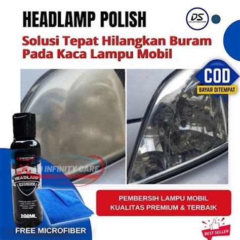 Jual Headlight Restorer Lamp Pembersih Kaca Lampu Mobil Kuning