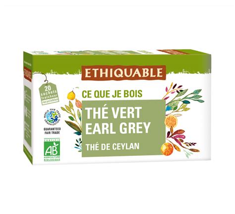 Thé vert bio Earl Grey bergamote du Sri Lanka issu du Commerce Equitable