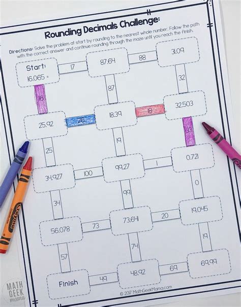 Low Prep Decimal Operations Mazes For Grades Decimals Decimal