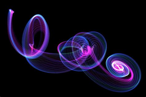 Multicolored Wave Digital Wallpaper Rotation Lines Spirals Hd