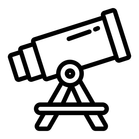 Telescope Icon Line 12041550 Vector Art At Vecteezy