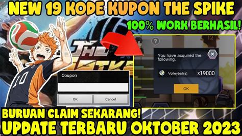 Update Coupon The Spike Hari Ini Kode Kupon The Spike Volleyball