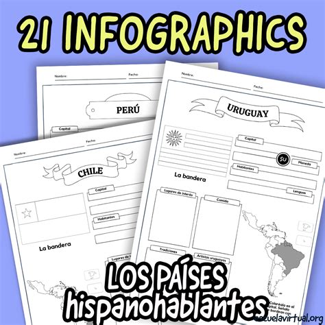 Spanish Speaking Countries Worksheet Map