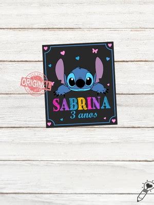 Tag De Agradecimento Lilo E Stitch Compre Produtos Personalizados No Elo