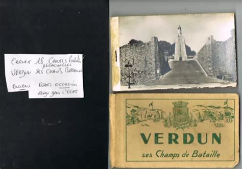 Verdun Ses Champs De Bataille Carnet De Cartes Postales Anciennes