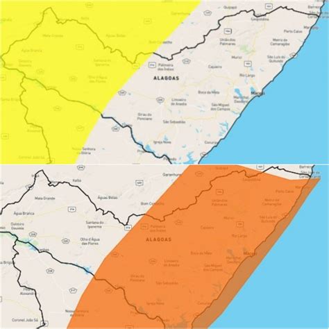 Alagoas Tem Alerta De Chuva Forte Até Terça Feira Há Risco De