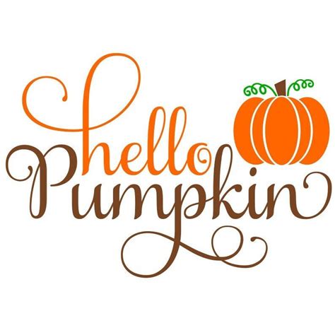 Hello Pumpkin SVG Fall Door Sign SVG Pumpkin Sign SVG Etsy