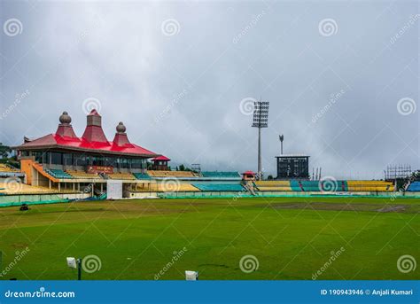 Dharamshala Cricket Stadium Editorial Photo - Image of incredible ...