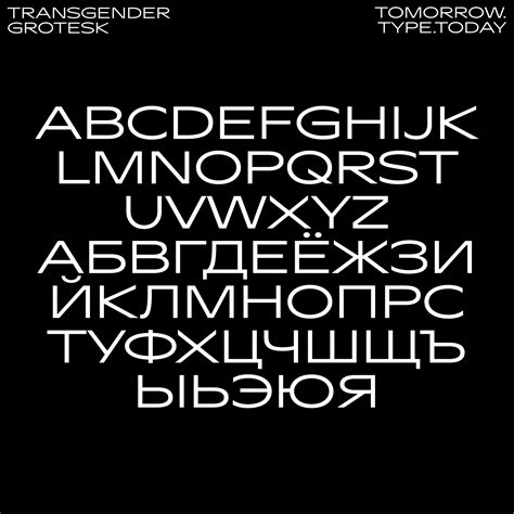 Tomorrow’s new typeface: Transgender Grotesk