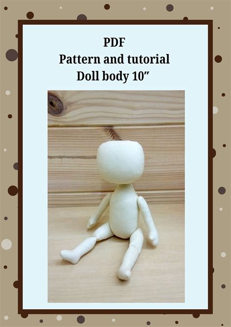 Pdf Doll Pattern 10 Pdf Sewing Tutorialsoft Doll Etsy