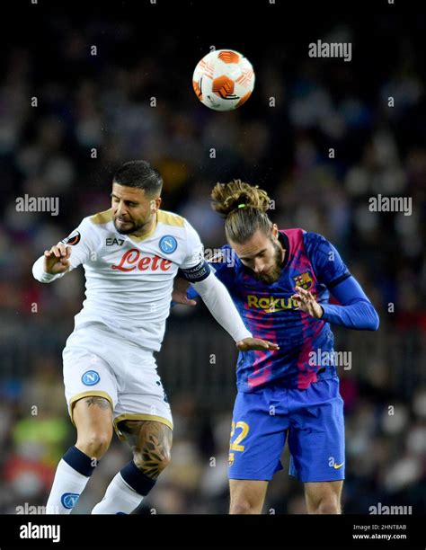 Barcelona Spain February Lorenzo Insigne Of Napoli Left