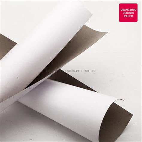 Coated Duplex Paper Gray Board China White Back Duplex Boards And