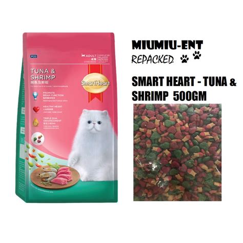 Repacked Smart Heart Adult Cat Tuna Shrimp Gm Repak Makanan