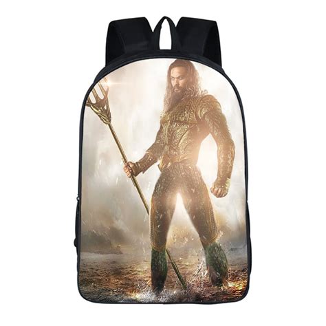 16‘aquaman Backpack School Bag Baganime