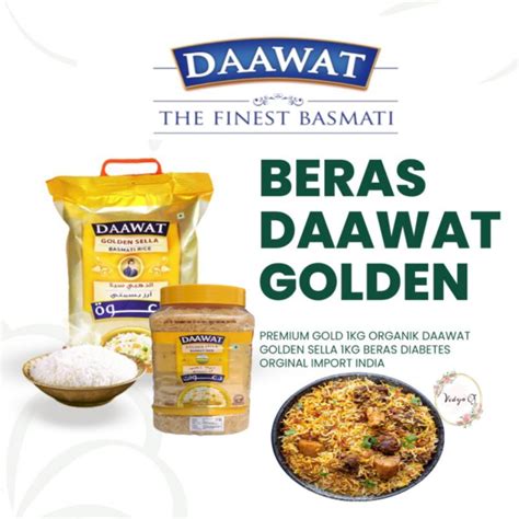 Jual Beras Basmati Dawaat Golden Sella Kg Basmati Rice Daawat