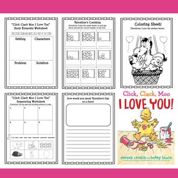 Click Clack Moo I Love You Worksheets And Activities By Awe Inspiring