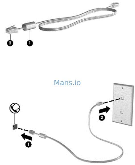Hp Envy 17 1115ef 2082 Connecting A Modem Cable