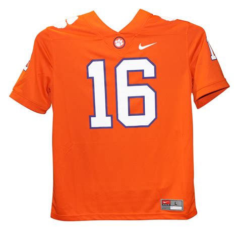 Trevor Lawrence Autographed/Signed Clemson Orange Nike L Jersey FAN ...