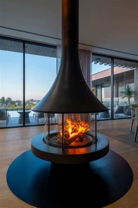 Jc Bordelet Eva Suspended Fireplace Suspended Fireplace French
