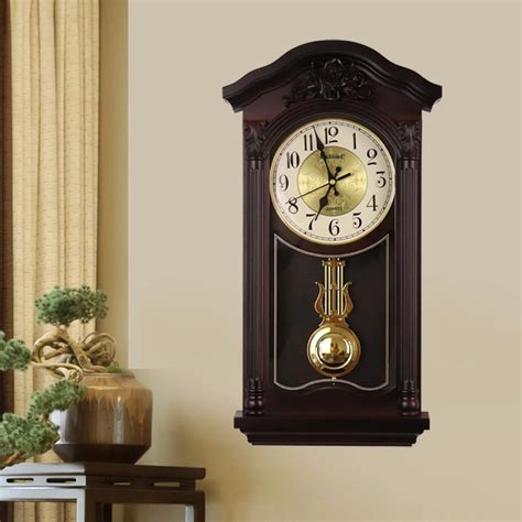 Vintage Wall Clock Living Room Vintage Wall Clocks Pendulum Large