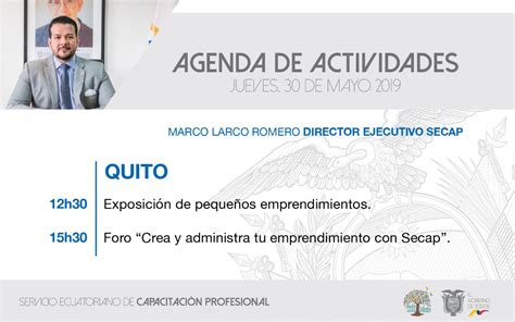 Secap On Twitter Secapteinforma Compartimos La Agenda Que Nuestro