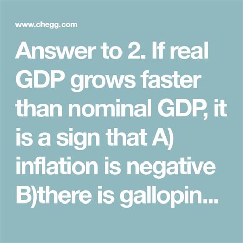 Understanding The Relationship Between Real And Nominal Gdp